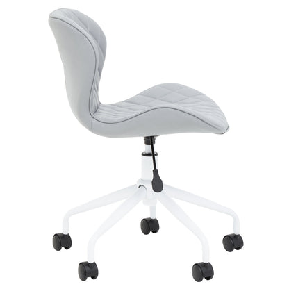 Florence Home Office Chair Grey And White 