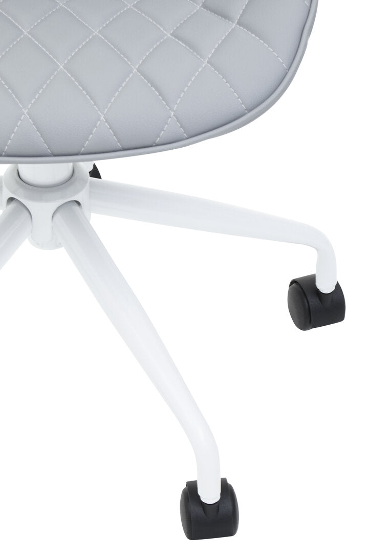 Florence Grey And White Home Office Chair