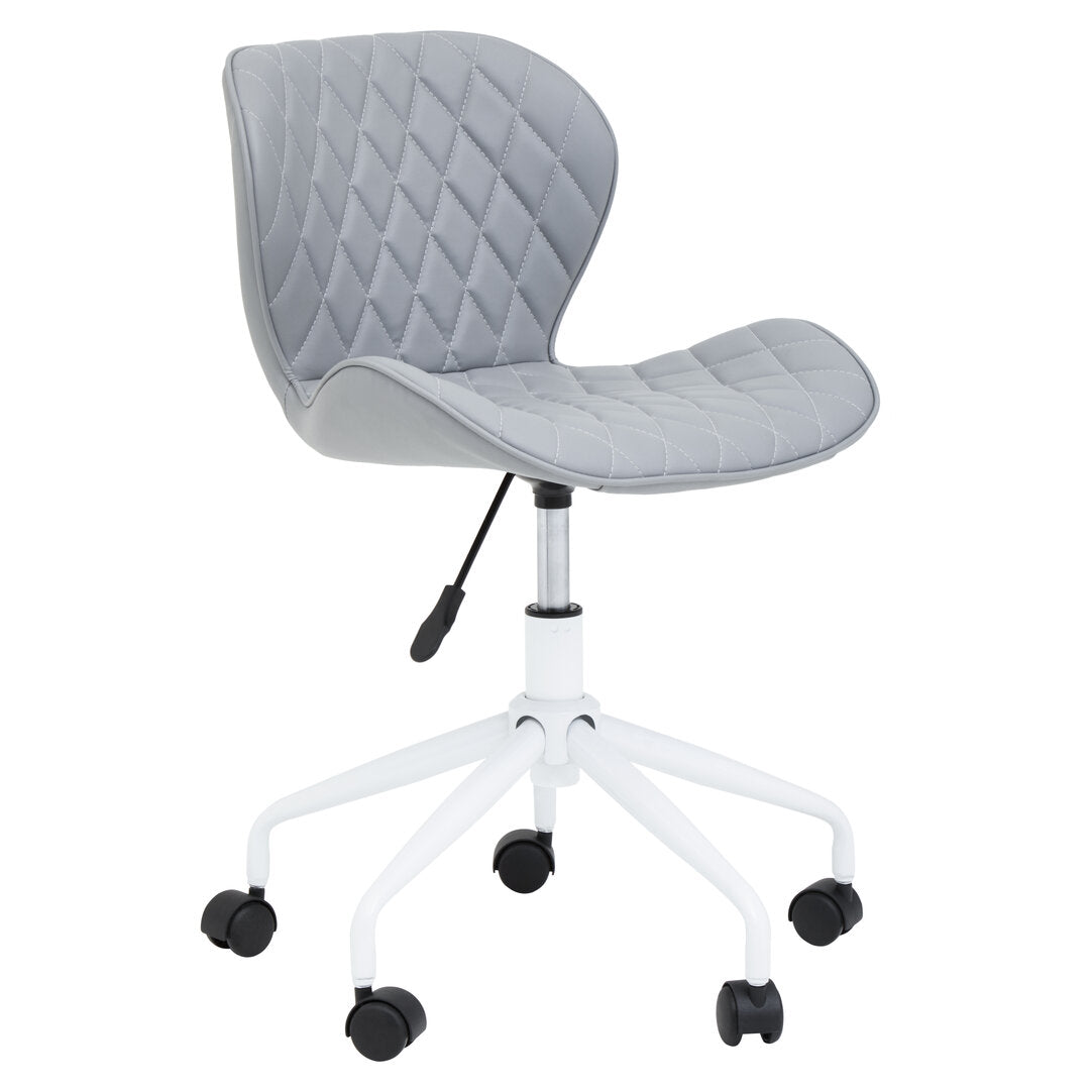 Florence Home Office Chair Grey And White 