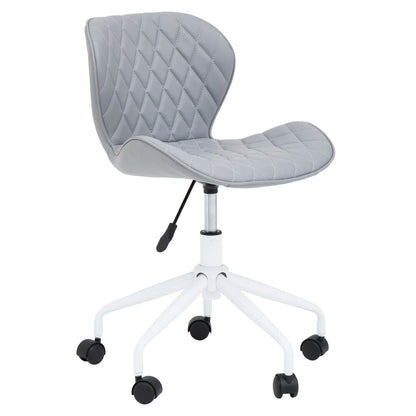 Florence Home Office Chair Grey And White 