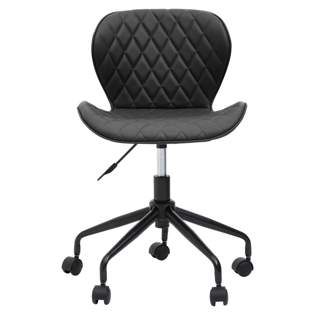 Florence Black Armless Home Office Chair