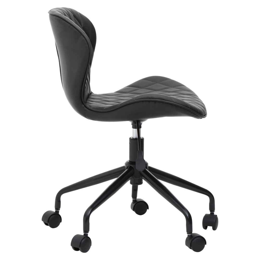 Florence Black Armless Home Office Chair