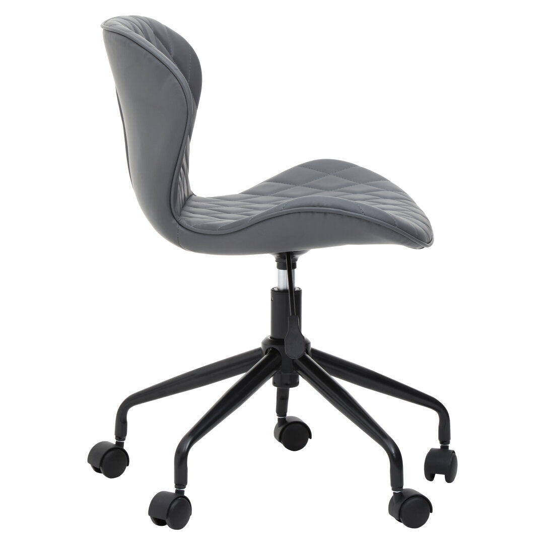 Florence Home Office Chair Grey And Black 