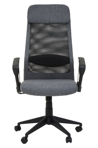 Florence Black Mesh And Grey Fabric Home Office Chair