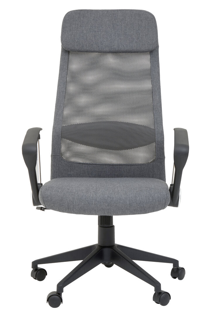 Florence Fabric Home Office Chair Grey Mesh 