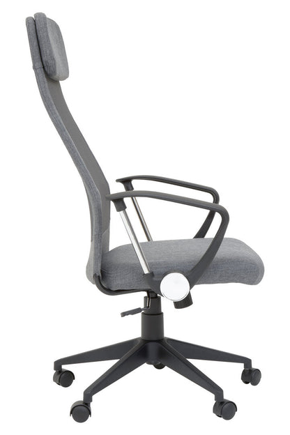 Florence Fabric Home Office Chair Grey Mesh 