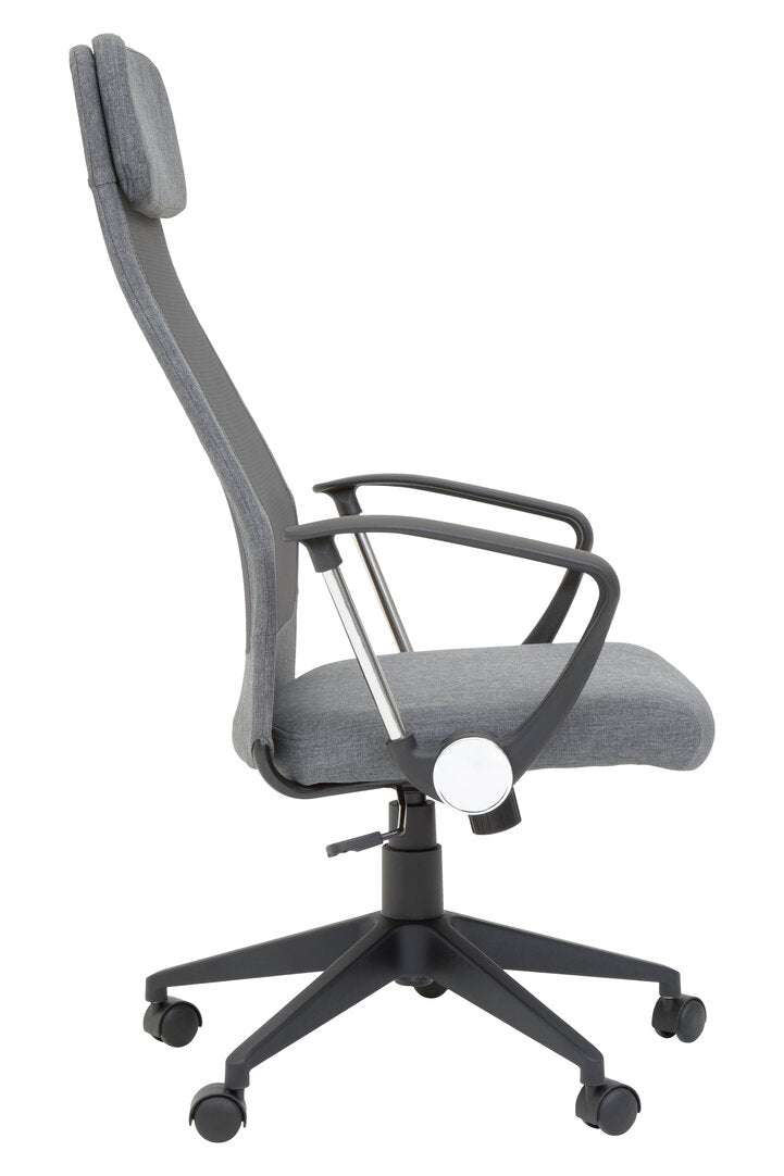 Florence Fabric Home Office Chair Grey Mesh 