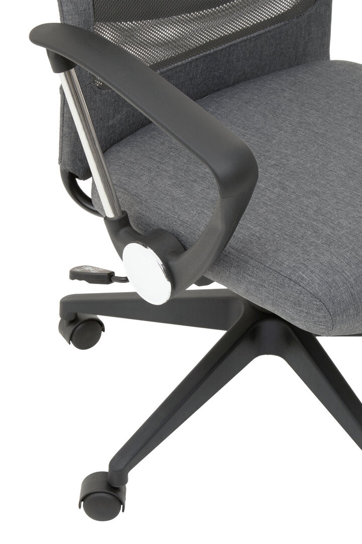 Florence Grey Mesh And Fabric Home Office Chair