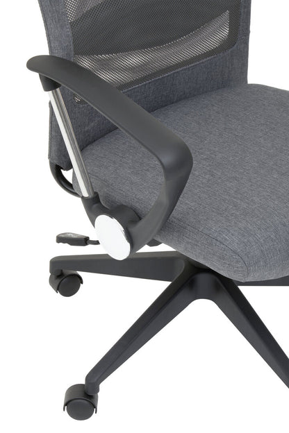 Florence Grey Mesh And Fabric Home Office Chair