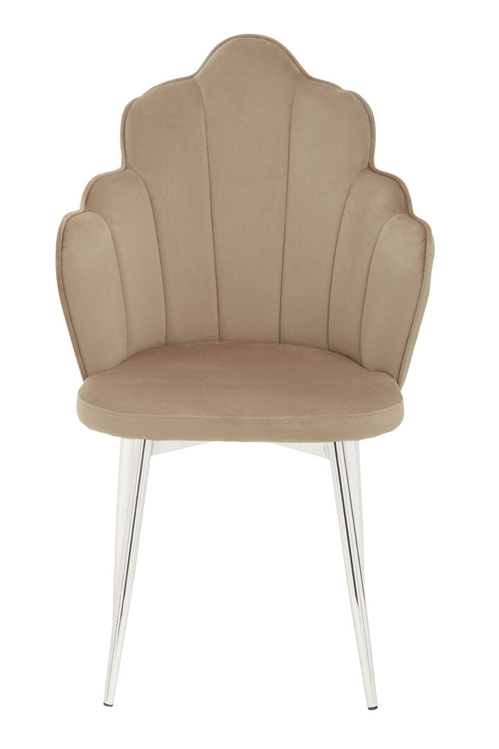 Monaco Mink Velvet Dining Chair