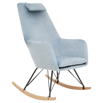 Richmond Blue Velvet Rocking Chair