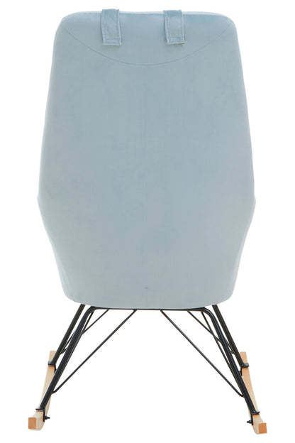 Richmond Blue Velvet Rocking Chair