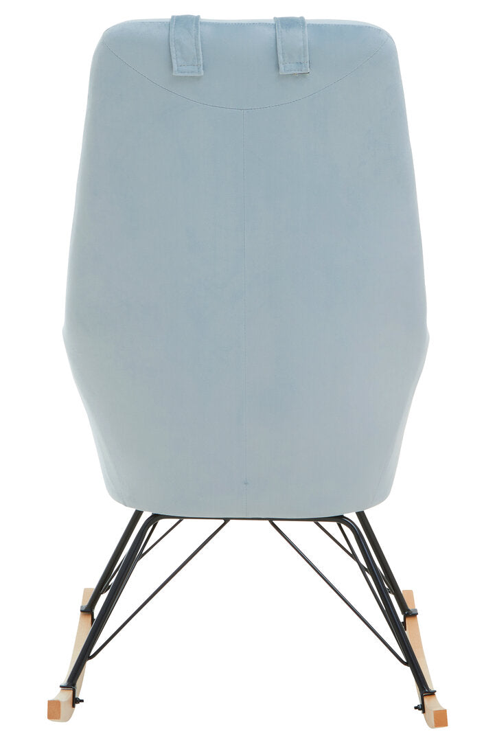 Richmond Blue Velvet Rocking Chair