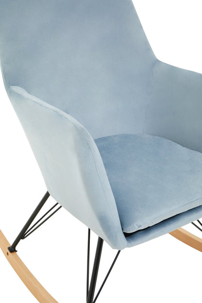 Richmond Blue Velvet Rocking Chair