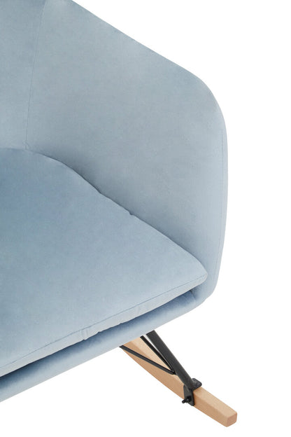 Richmond Blue Velvet Rocking Chair