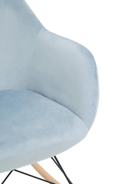 Richmond Small Blue Velvet Rocking Chair