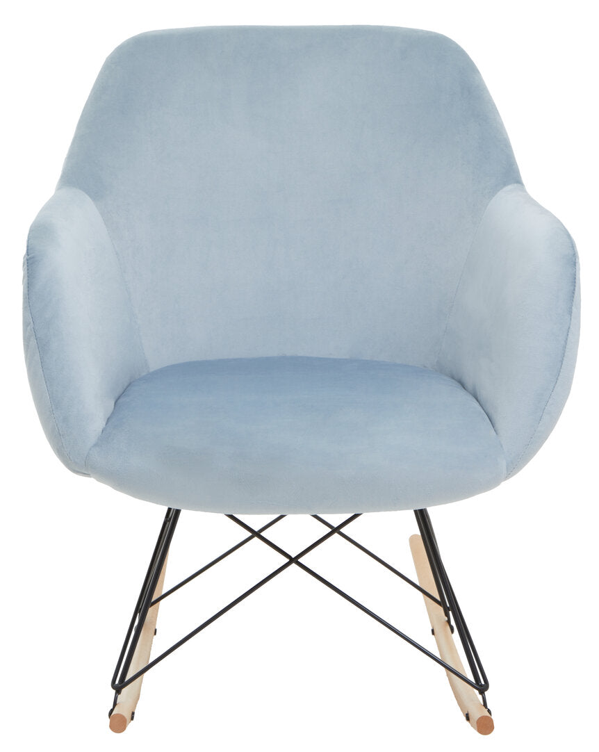 Richmond Small Blue Velvet Rocking Chair