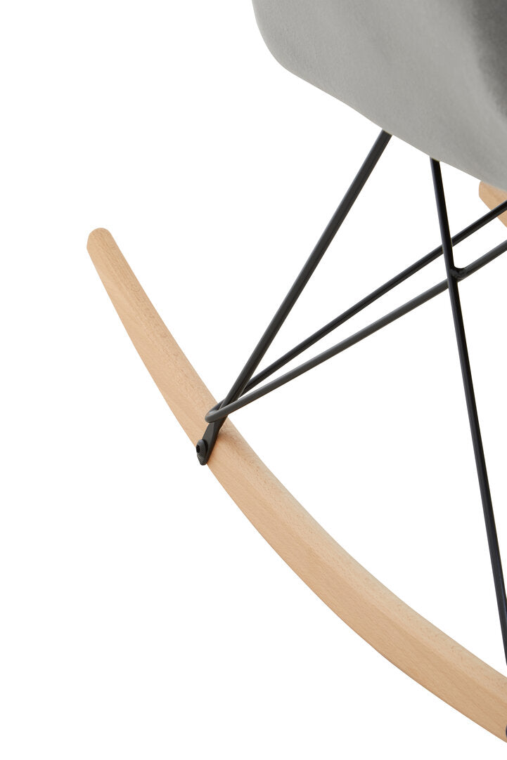 Richmond Small Grey Velvet Rocking Chair