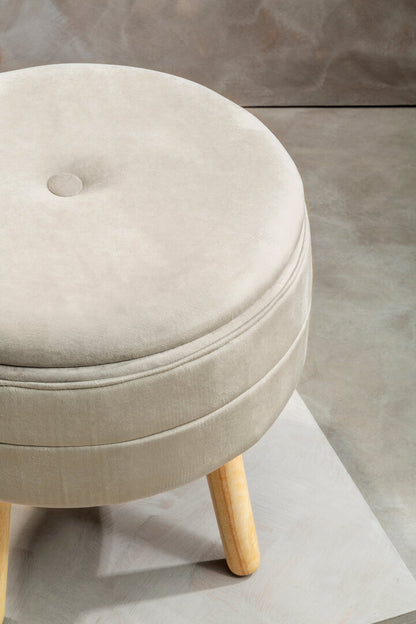 Cannes Mink Velvet Stool