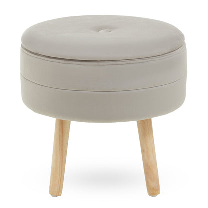 Cannes Mink Velvet Stool