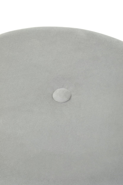 Cannes Grey Velvet Stool