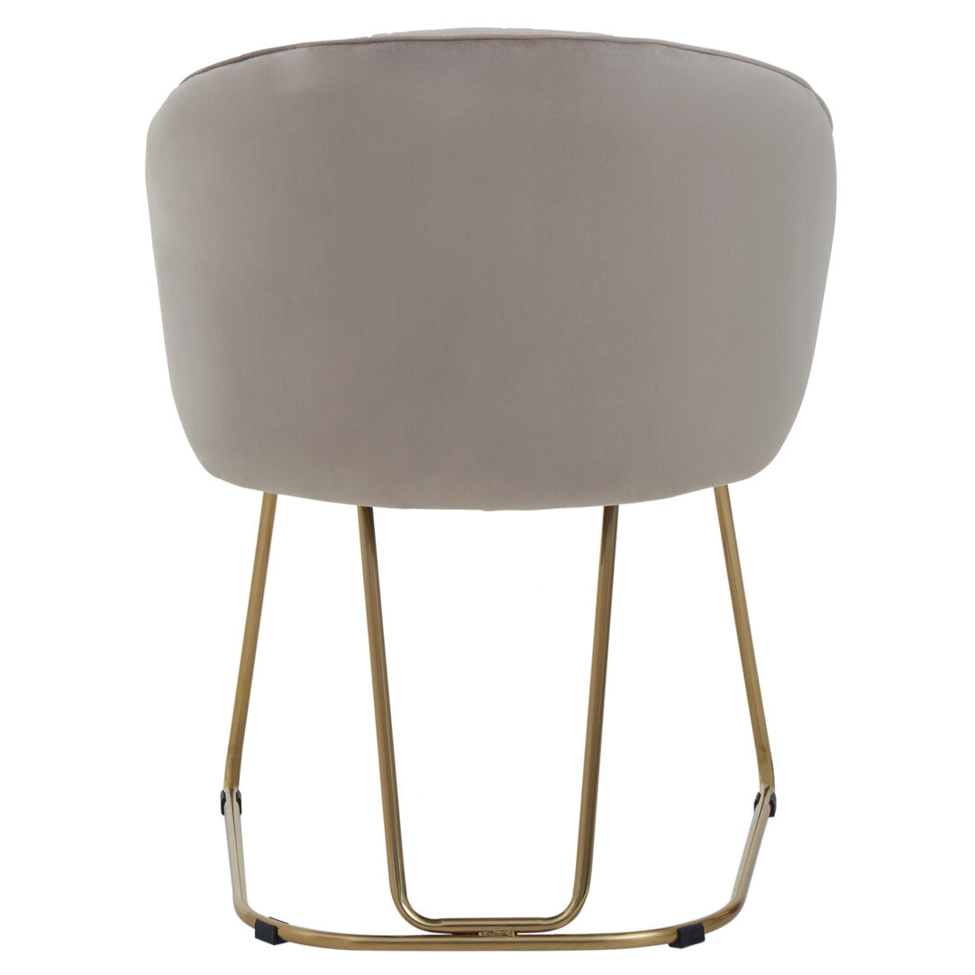 Lisbon Mink Velvet Dinner Chair