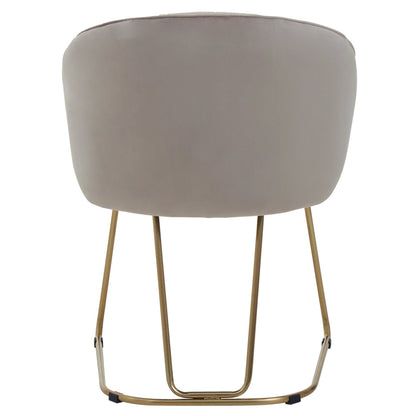 Lisbon Mink Velvet Dinner Chair