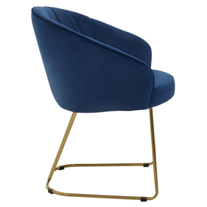 Lisbon Midnight Velvet Dining Chair