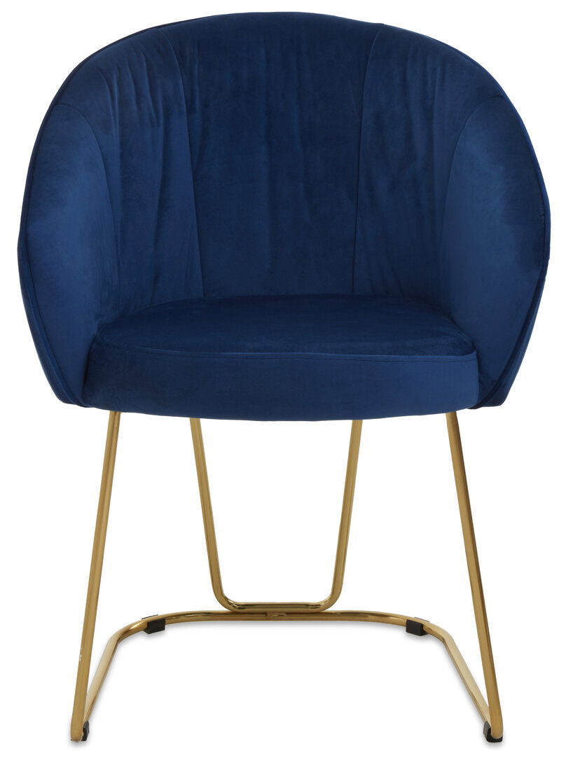 Lisbon Midnight Velvet Dining Chair