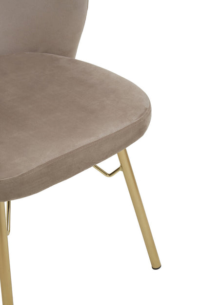 Lisbon Mink Velvet Chair