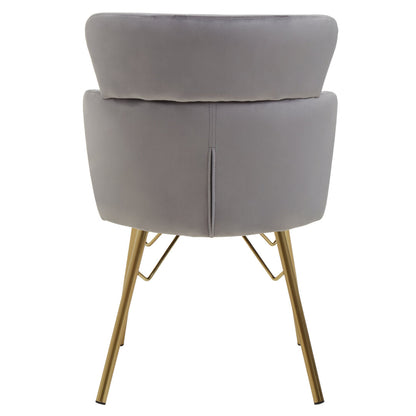 Lisbon Grey Velvet Chair