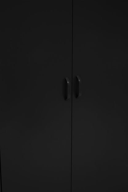Granada Black Two Door Locker Style Wardrobe