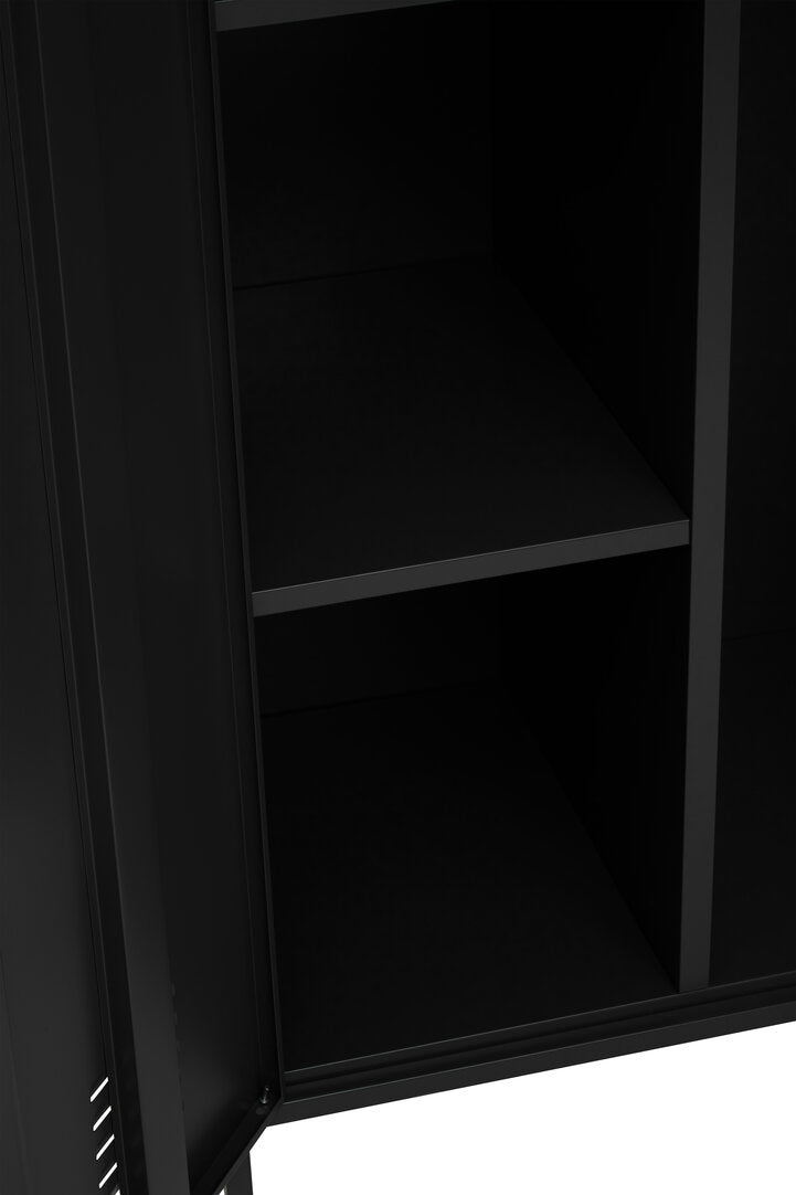 Granada Black Two Door Locker Style Wardrobe