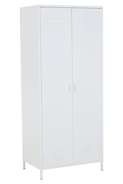 Granada Two Door Locker Style Wardrobe White 