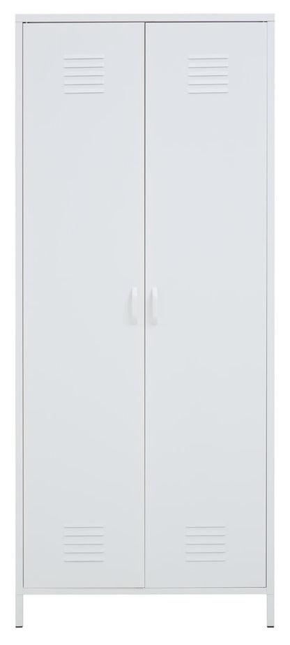 Granada White Two Door Locker Style Wardrobe