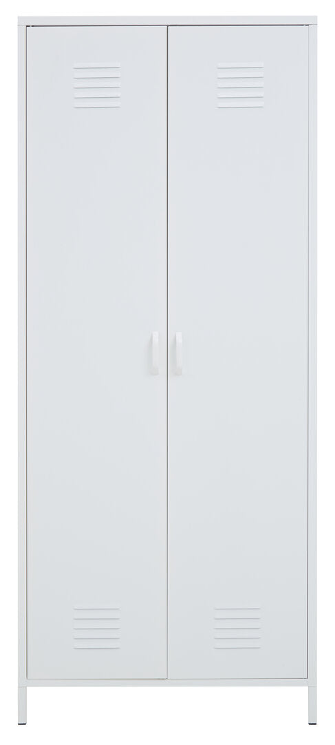 Granada White Two Door Locker Style Wardrobe