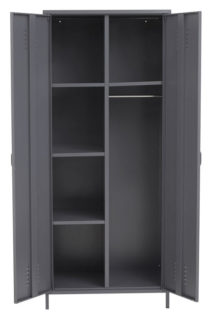 Granada Grey Two Door Locker Style Wardrobe