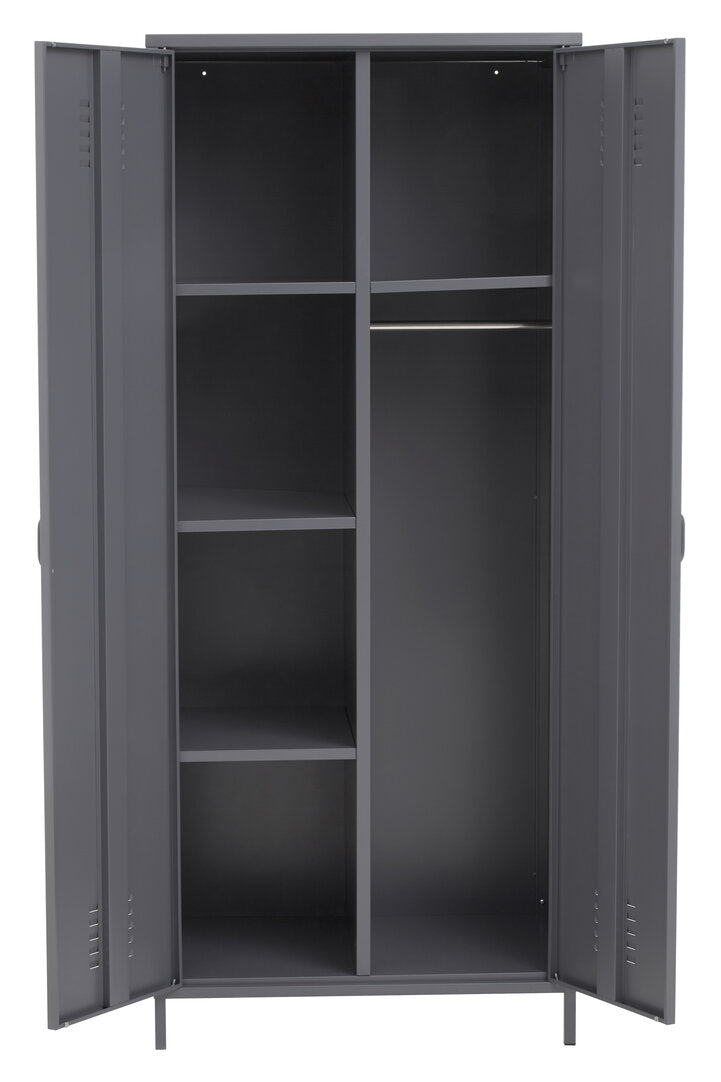 Granada Grey Two Door Locker Style Wardrobe