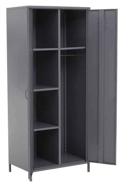 Granada Grey Two Door Locker Style Wardrobe
