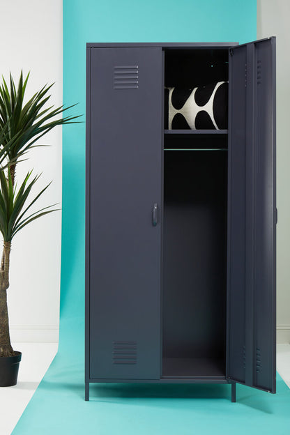 Granada Grey Two Door Locker Style Wardrobe