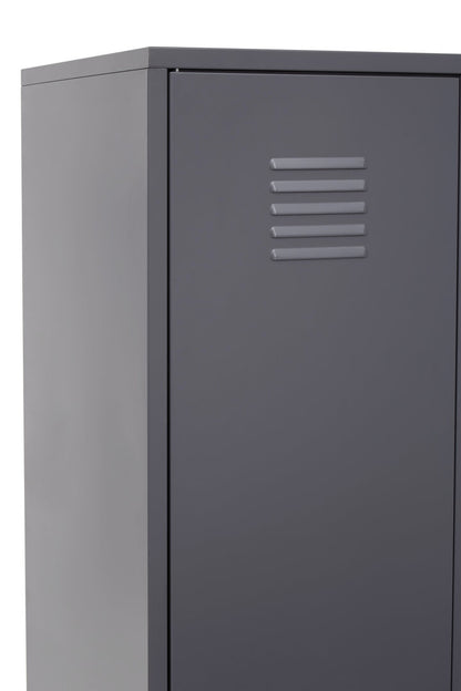 Granada Grey Two Door Locker Style Wardrobe
