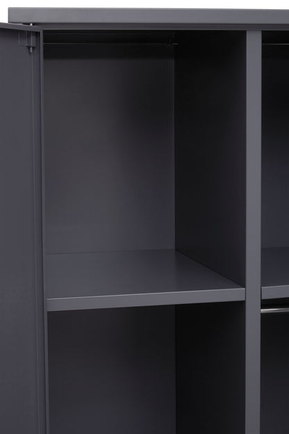 Granada Grey Two Door Locker Style Wardrobe