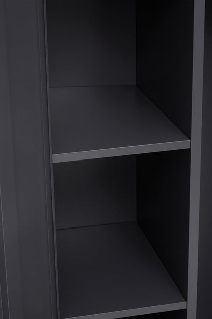 Granada Grey Two Door Locker Style Wardrobe