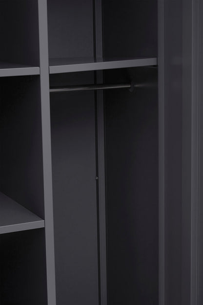 Granada Grey Two Door Locker Style Wardrobe