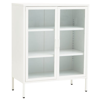 Cambridge Two Door White Metal Cabinet