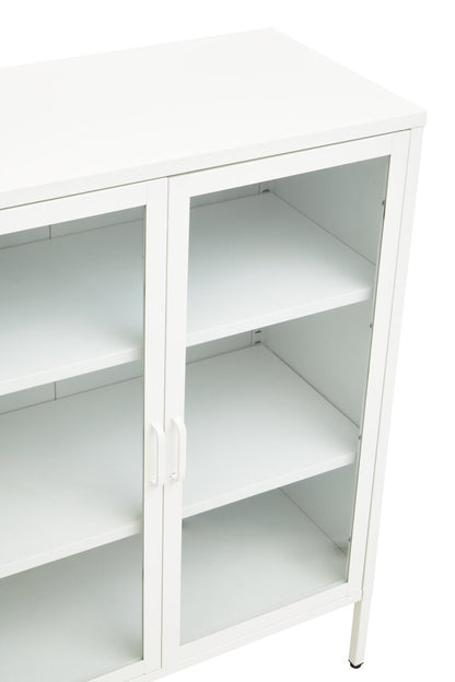 Cambridge Two Door White Metal Cabinet