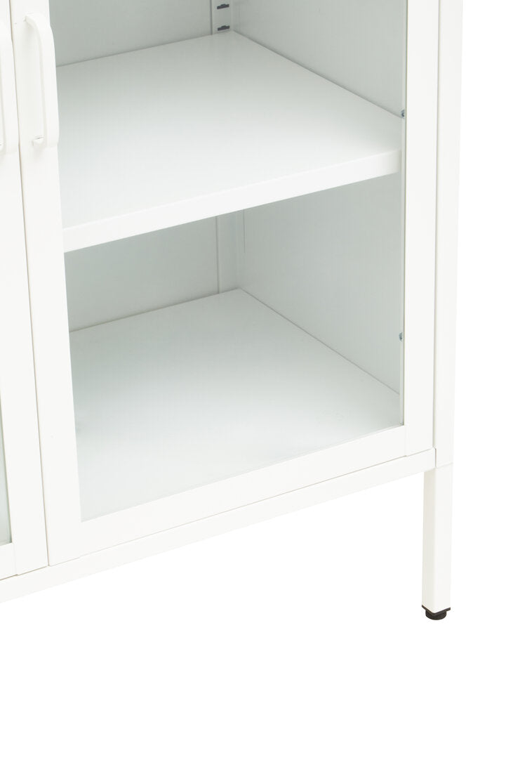 Cambridge Two Door White Metal Cabinet
