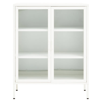Cambridge Two Door White Metal Cabinet