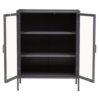 Cambridge Two Door Metal Cabinet Grey 