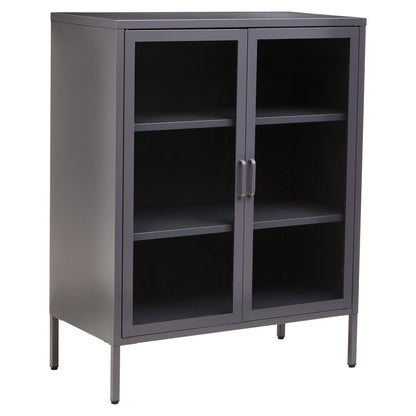 Cambridge Two Door Metal Cabinet Grey 